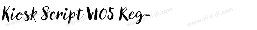 Kiosk Script W05 Reg字体转换 Kiosk Script W05 Reg字体转换